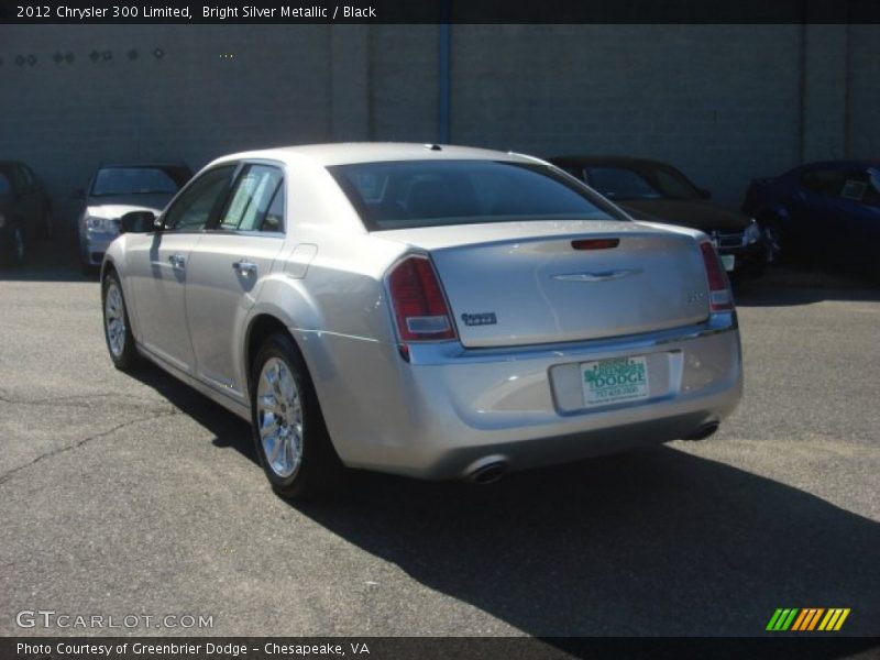 Bright Silver Metallic / Black 2012 Chrysler 300 Limited