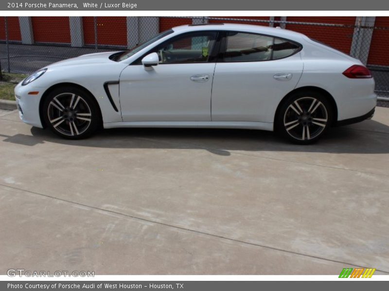 White / Luxor Beige 2014 Porsche Panamera