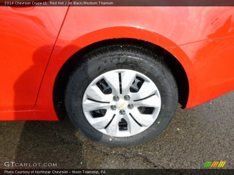 Red Hot / Jet Black/Medium Titanium 2014 Chevrolet Cruze LS