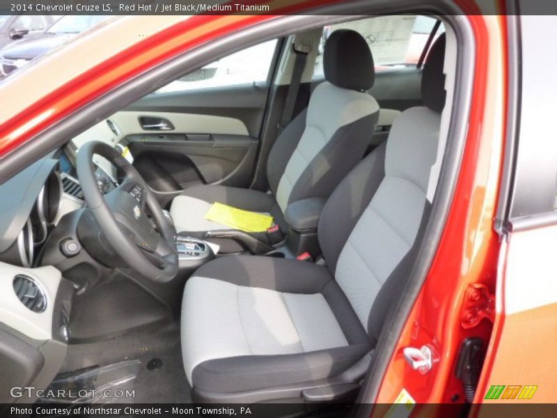 Red Hot / Jet Black/Medium Titanium 2014 Chevrolet Cruze LS