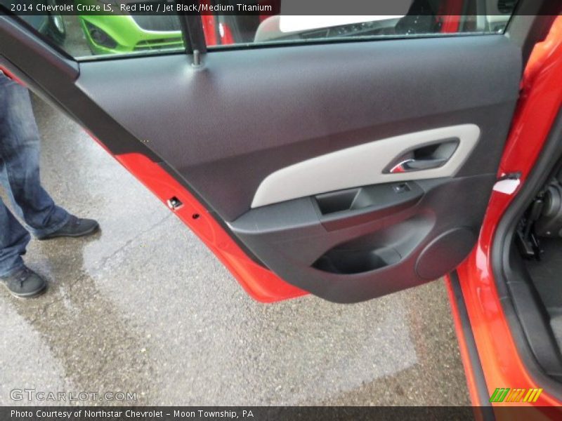 Red Hot / Jet Black/Medium Titanium 2014 Chevrolet Cruze LS