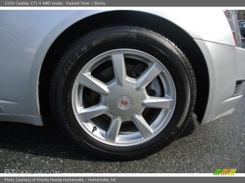 Radiant Silver / Ebony 2009 Cadillac CTS 4 AWD Sedan