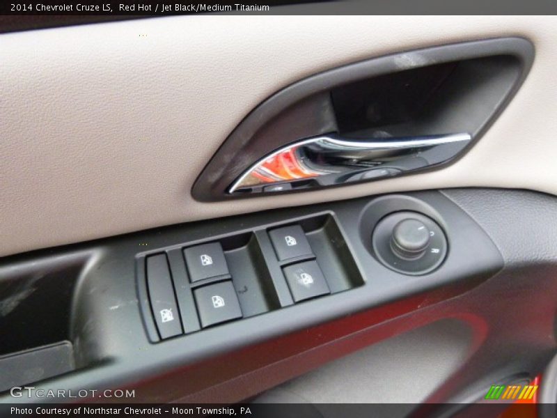Red Hot / Jet Black/Medium Titanium 2014 Chevrolet Cruze LS