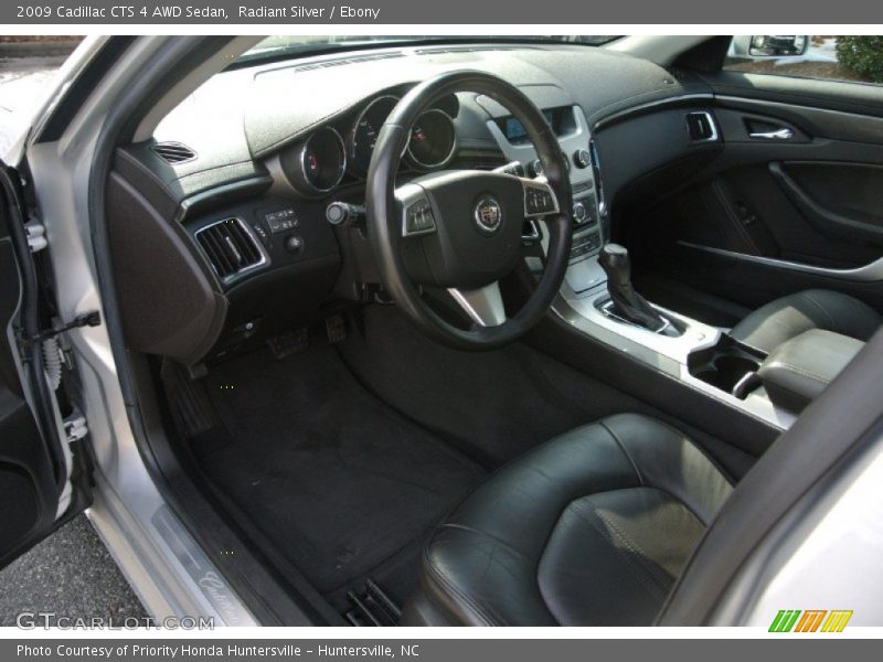 Radiant Silver / Ebony 2009 Cadillac CTS 4 AWD Sedan