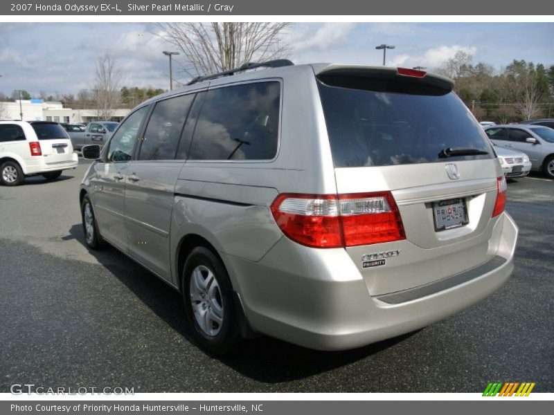 Silver Pearl Metallic / Gray 2007 Honda Odyssey EX-L