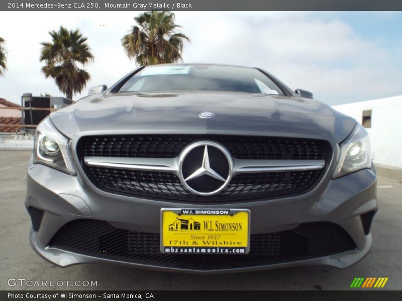 Mountain Gray Metallic / Black 2014 Mercedes-Benz CLA 250