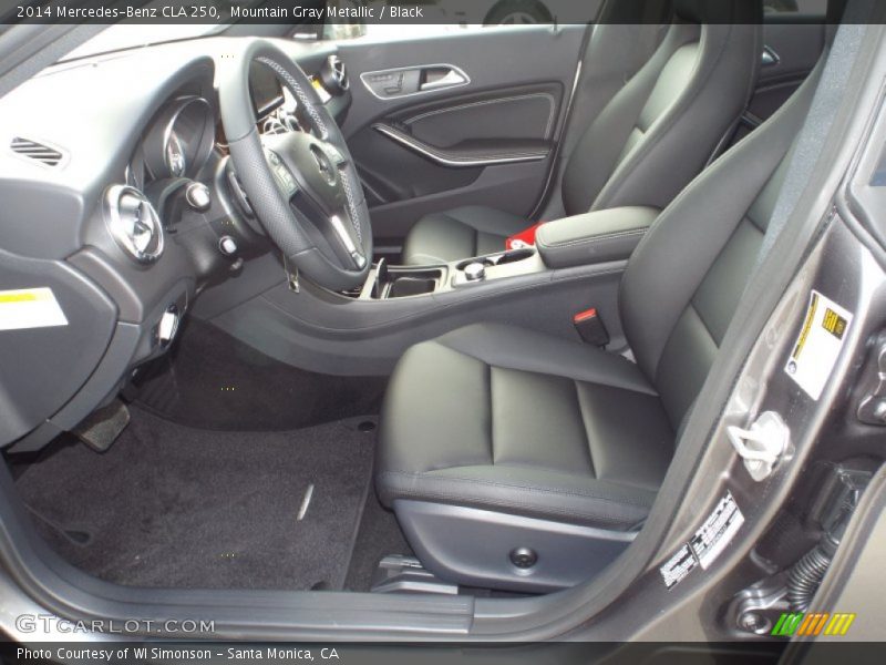 Mountain Gray Metallic / Black 2014 Mercedes-Benz CLA 250