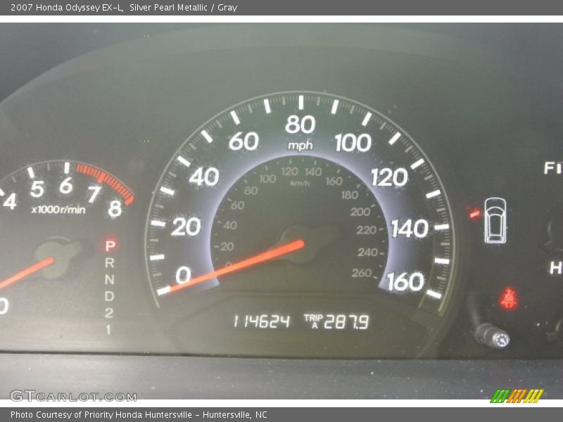 Silver Pearl Metallic / Gray 2007 Honda Odyssey EX-L