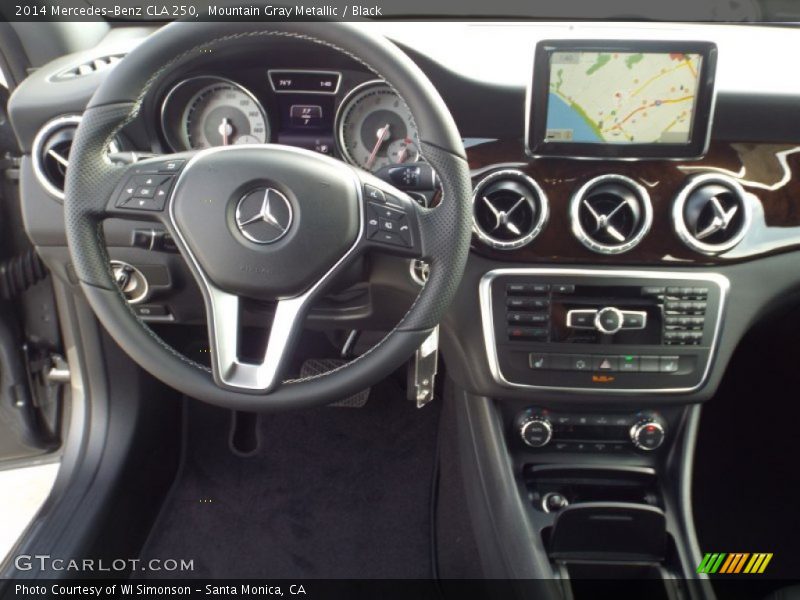 Mountain Gray Metallic / Black 2014 Mercedes-Benz CLA 250