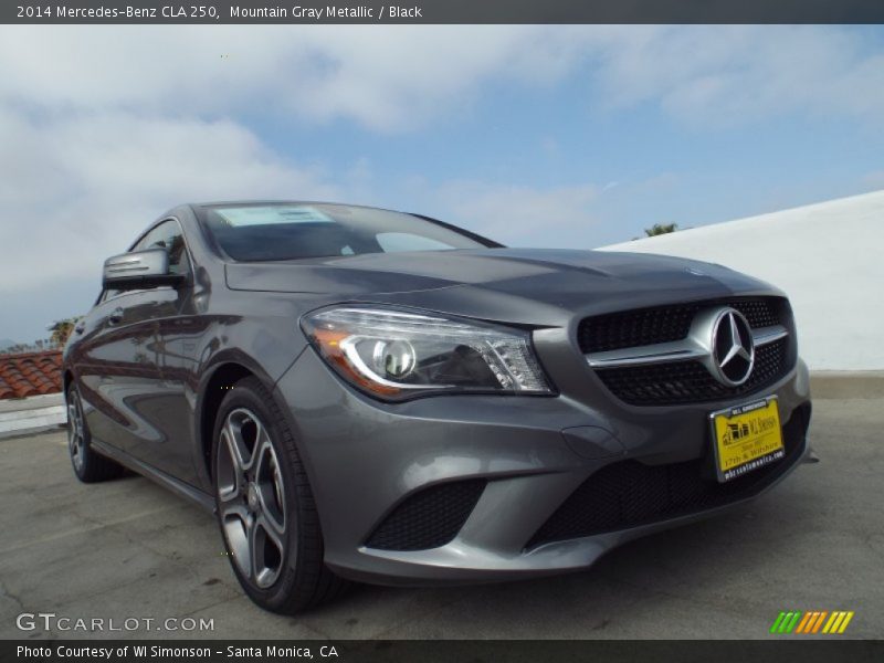 Mountain Gray Metallic / Black 2014 Mercedes-Benz CLA 250