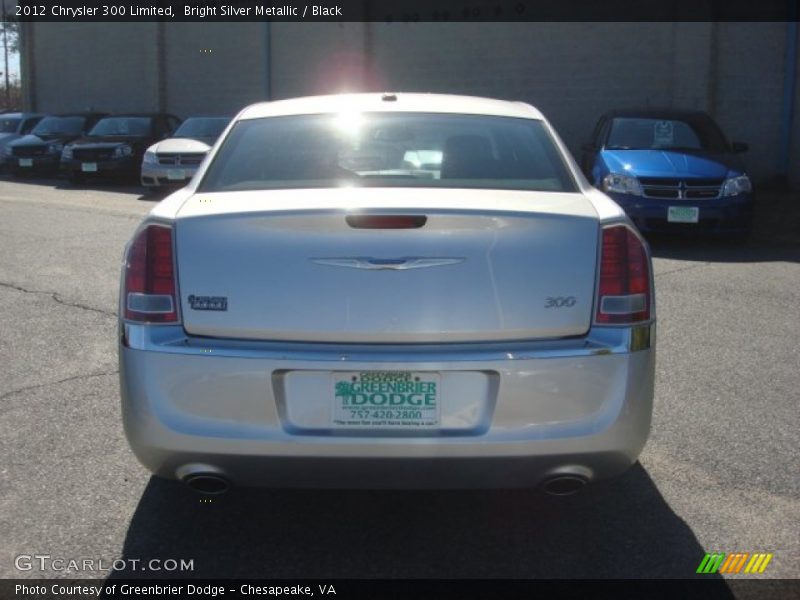 Bright Silver Metallic / Black 2012 Chrysler 300 Limited