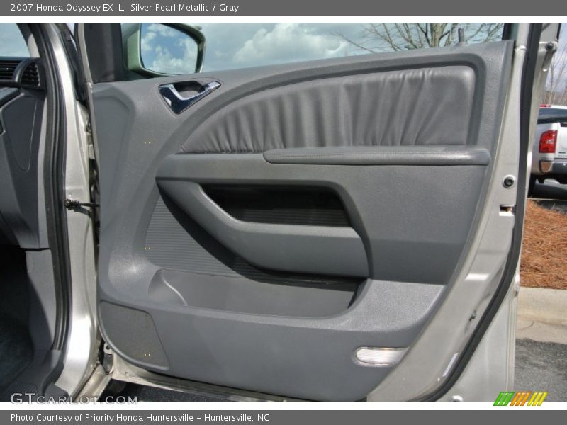 Silver Pearl Metallic / Gray 2007 Honda Odyssey EX-L