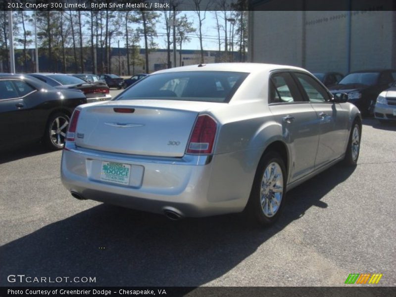Bright Silver Metallic / Black 2012 Chrysler 300 Limited