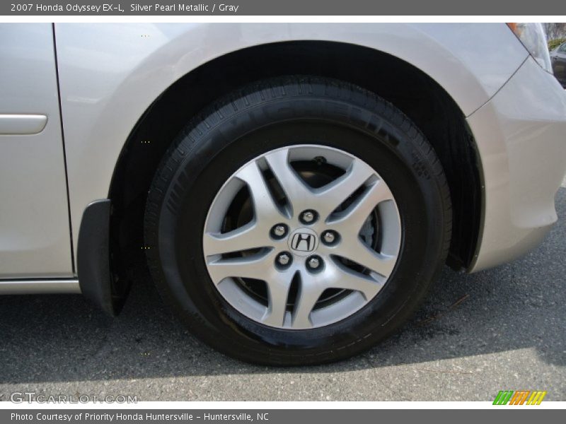 Silver Pearl Metallic / Gray 2007 Honda Odyssey EX-L