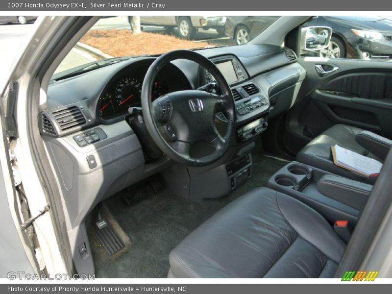 Silver Pearl Metallic / Gray 2007 Honda Odyssey EX-L