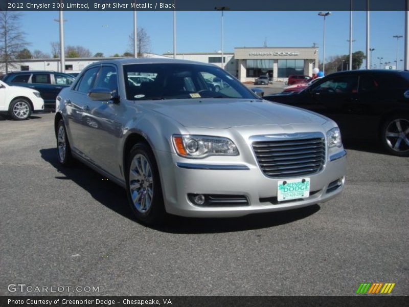 Bright Silver Metallic / Black 2012 Chrysler 300 Limited