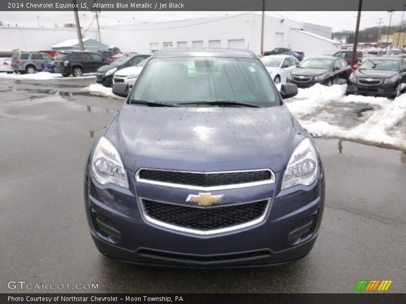 Atlantis Blue Metallic / Jet Black 2014 Chevrolet Equinox LS