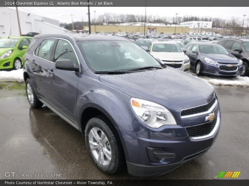 Atlantis Blue Metallic / Jet Black 2014 Chevrolet Equinox LS