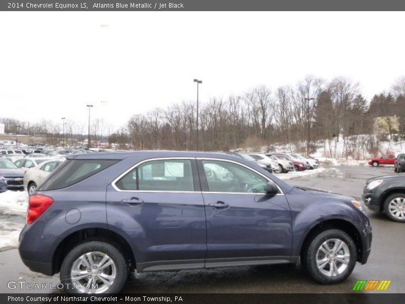 Atlantis Blue Metallic / Jet Black 2014 Chevrolet Equinox LS