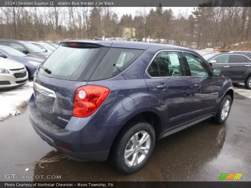 Atlantis Blue Metallic / Jet Black 2014 Chevrolet Equinox LS