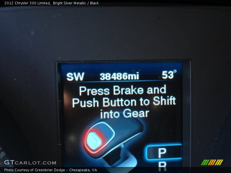 Bright Silver Metallic / Black 2012 Chrysler 300 Limited