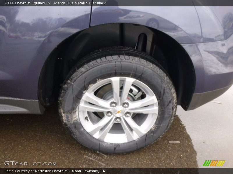 Atlantis Blue Metallic / Jet Black 2014 Chevrolet Equinox LS