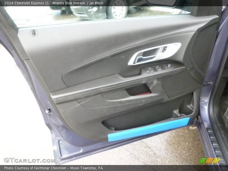 Atlantis Blue Metallic / Jet Black 2014 Chevrolet Equinox LS