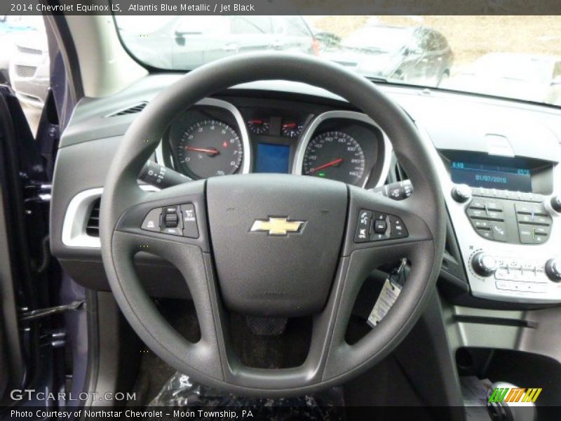 Atlantis Blue Metallic / Jet Black 2014 Chevrolet Equinox LS
