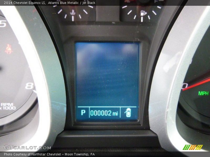 Atlantis Blue Metallic / Jet Black 2014 Chevrolet Equinox LS