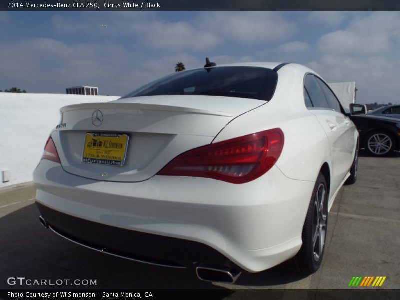 Cirrus White / Black 2014 Mercedes-Benz CLA 250