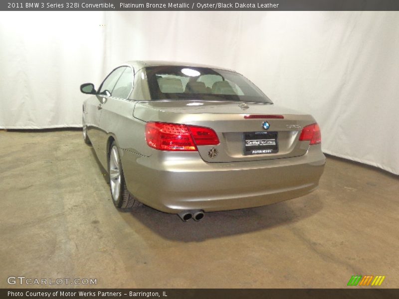 Platinum Bronze Metallic / Oyster/Black Dakota Leather 2011 BMW 3 Series 328i Convertible