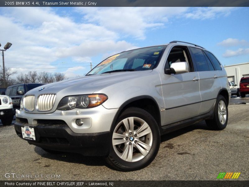 Titanium Silver Metallic / Grey 2005 BMW X5 4.4i