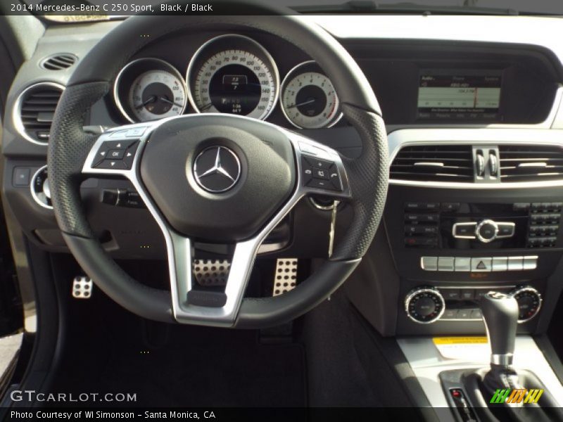 Black / Black 2014 Mercedes-Benz C 250 Sport