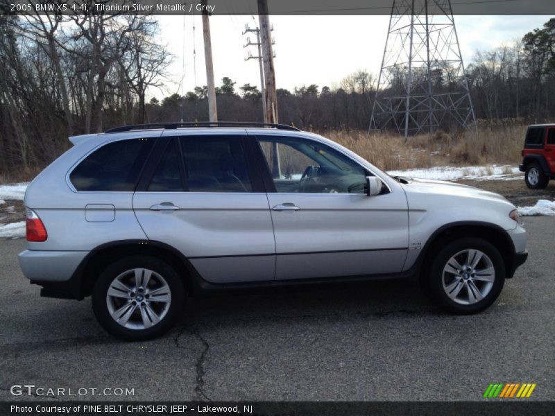 Titanium Silver Metallic / Grey 2005 BMW X5 4.4i