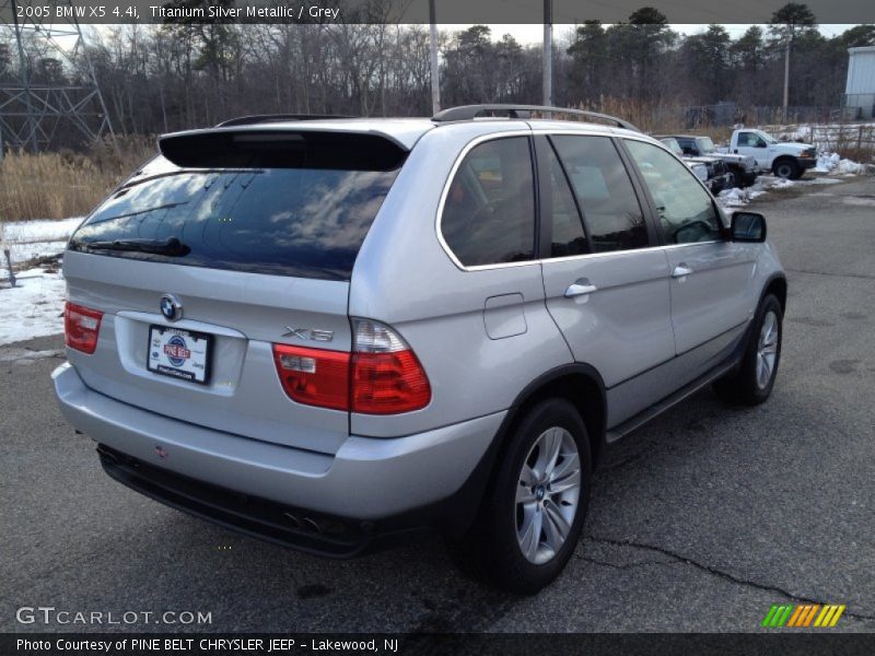 Titanium Silver Metallic / Grey 2005 BMW X5 4.4i