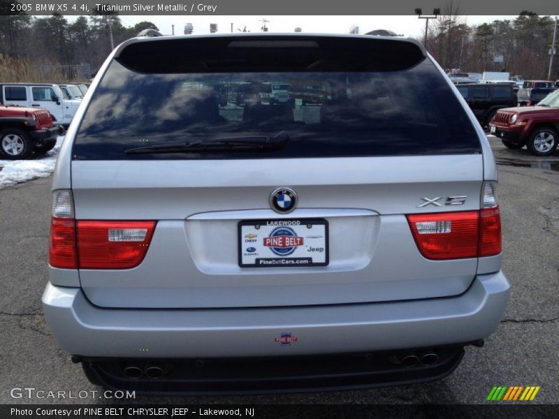 Titanium Silver Metallic / Grey 2005 BMW X5 4.4i
