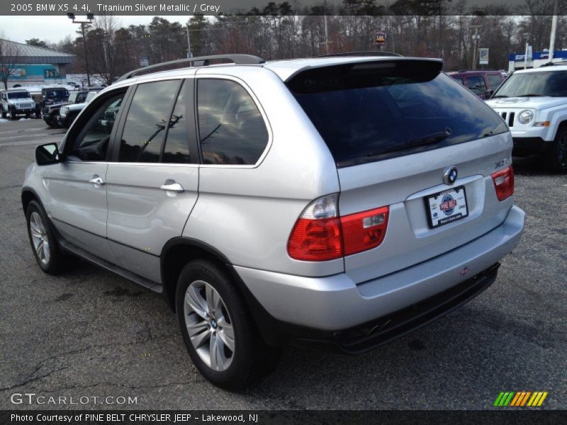 Titanium Silver Metallic / Grey 2005 BMW X5 4.4i