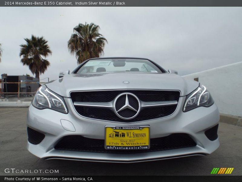 Iridium Silver Metallic / Black 2014 Mercedes-Benz E 350 Cabriolet