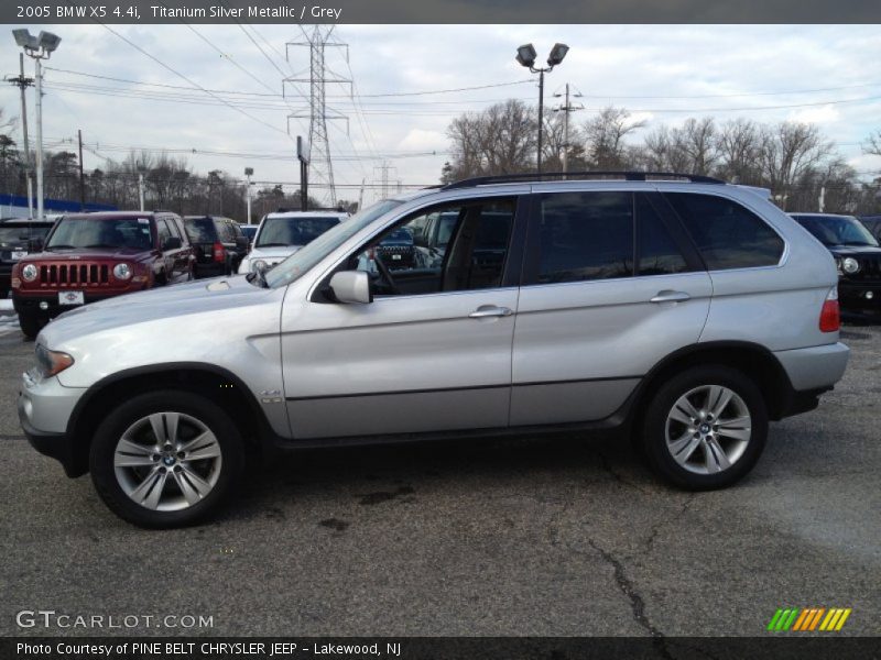 Titanium Silver Metallic / Grey 2005 BMW X5 4.4i