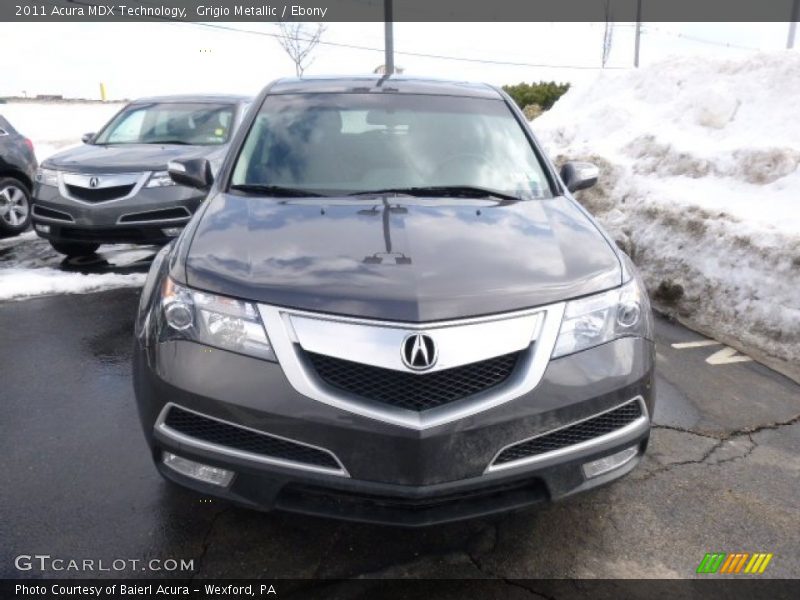 Grigio Metallic / Ebony 2011 Acura MDX Technology