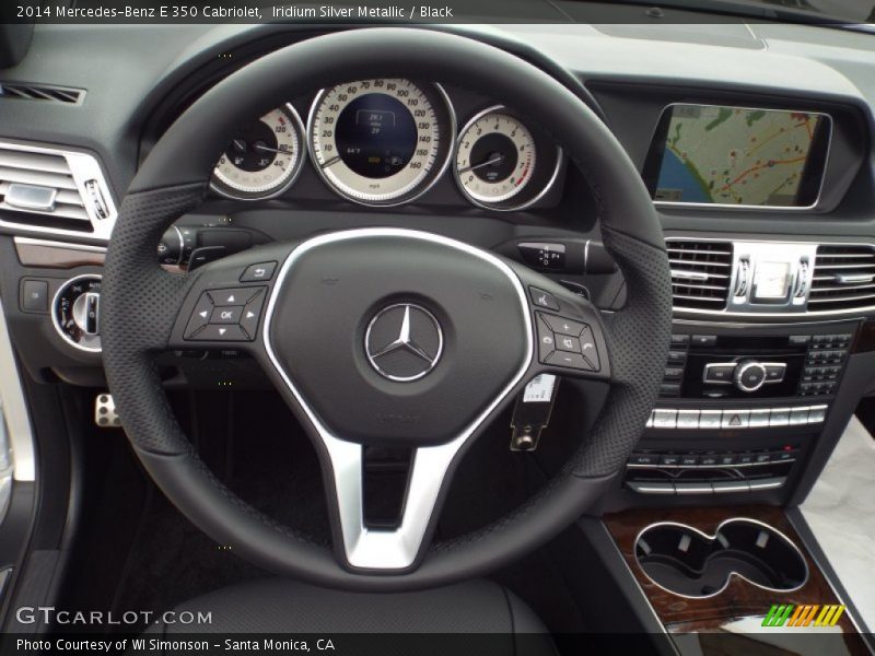 Iridium Silver Metallic / Black 2014 Mercedes-Benz E 350 Cabriolet