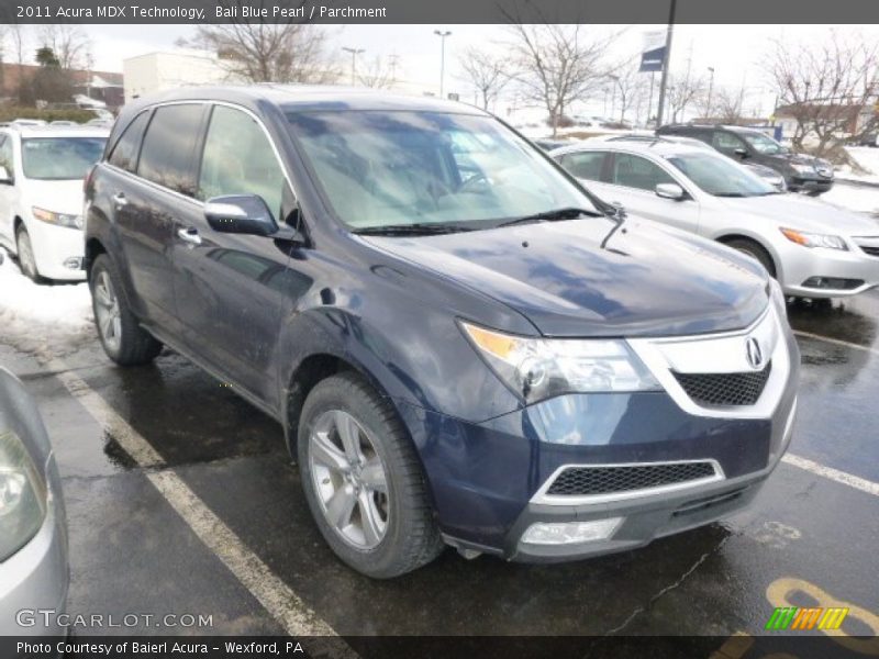 Bali Blue Pearl / Parchment 2011 Acura MDX Technology