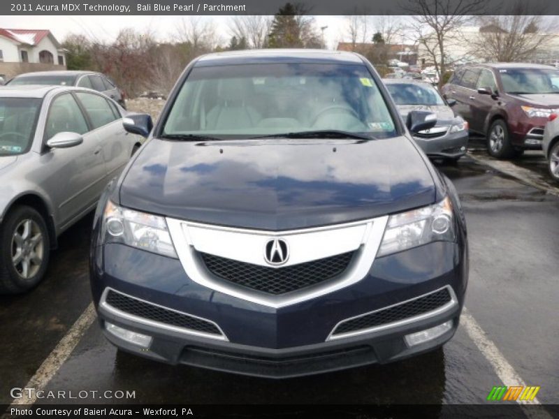 Bali Blue Pearl / Parchment 2011 Acura MDX Technology