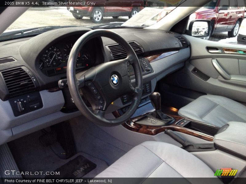 Titanium Silver Metallic / Grey 2005 BMW X5 4.4i