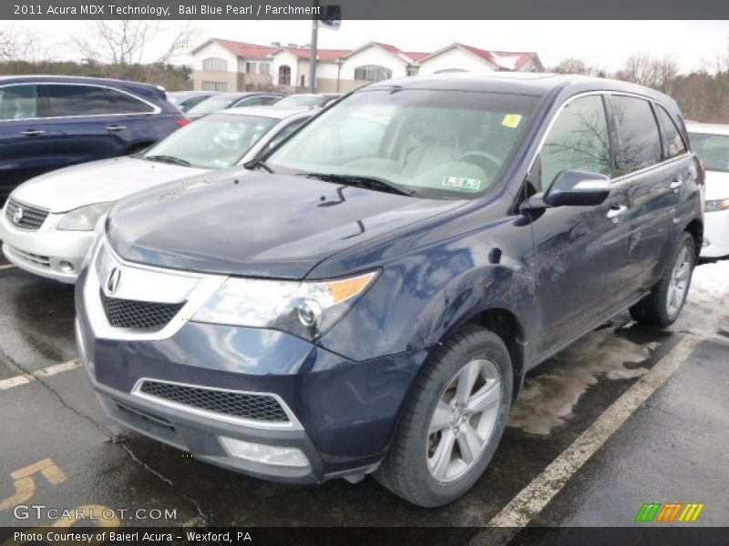 Bali Blue Pearl / Parchment 2011 Acura MDX Technology