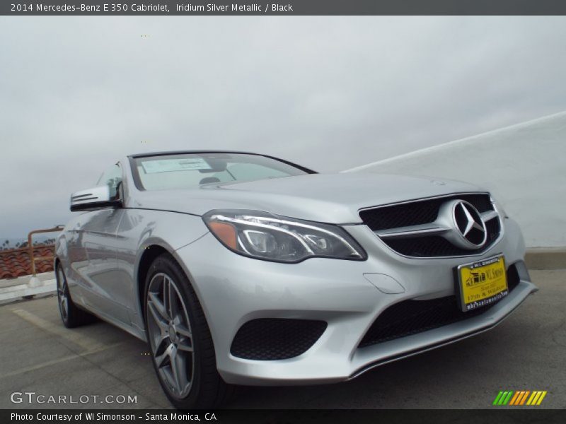 Iridium Silver Metallic / Black 2014 Mercedes-Benz E 350 Cabriolet