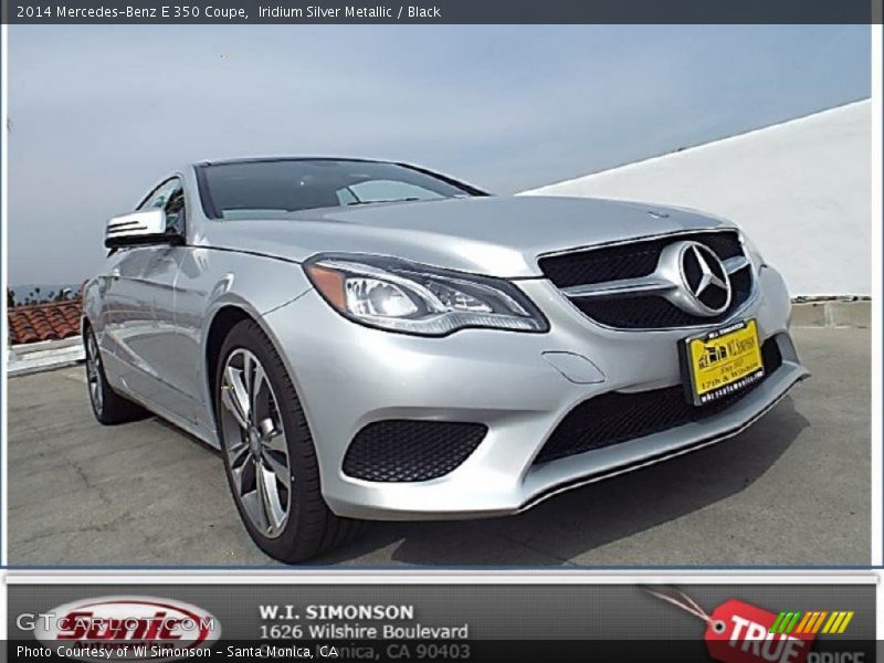 Iridium Silver Metallic / Black 2014 Mercedes-Benz E 350 Coupe