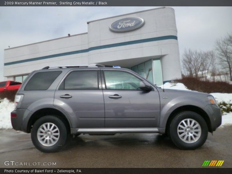 Sterling Grey Metallic / Black 2009 Mercury Mariner Premier
