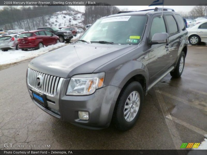 Sterling Grey Metallic / Black 2009 Mercury Mariner Premier