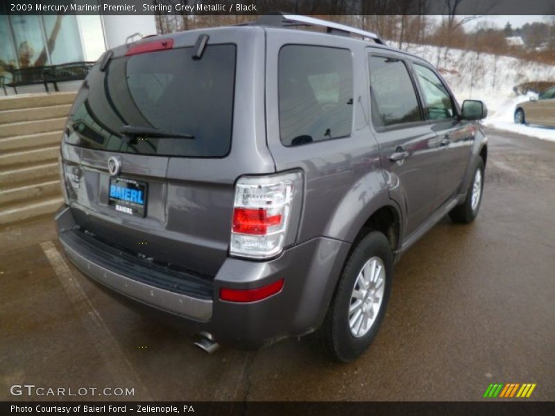 Sterling Grey Metallic / Black 2009 Mercury Mariner Premier